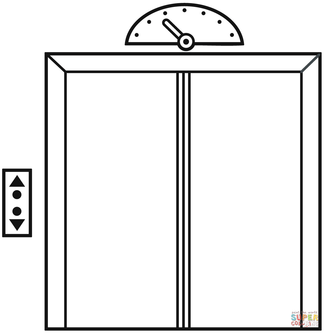 Elevator coloring page free printable coloring pages