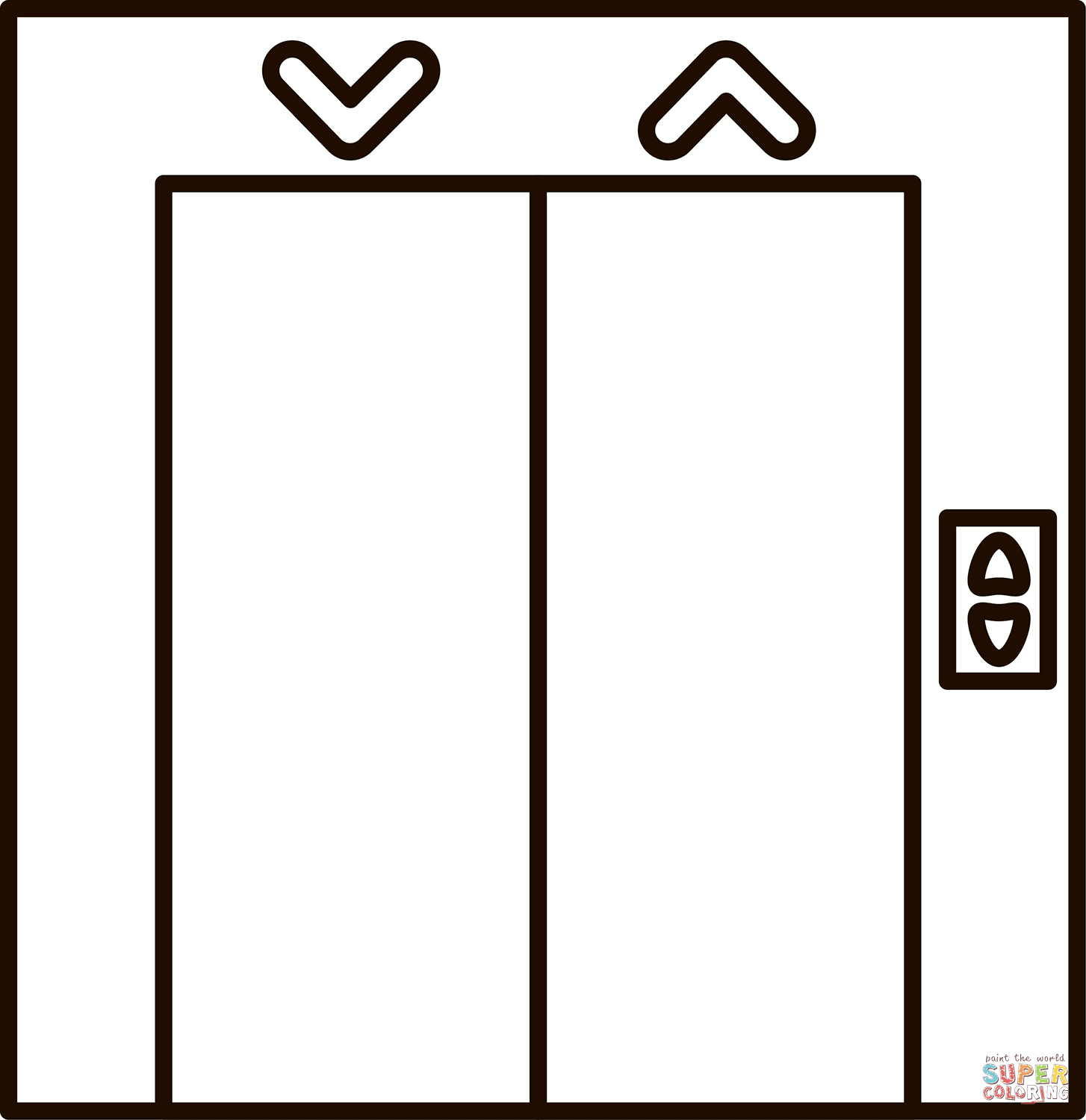 Elevator coloring page free printable coloring pages