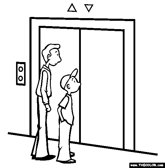 The elevator coloring page free the elevator online coloring easy drawings coloring pages online coloring