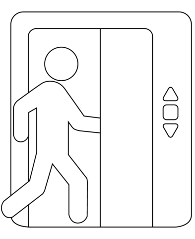 Elevator coloring page free printable coloring pages