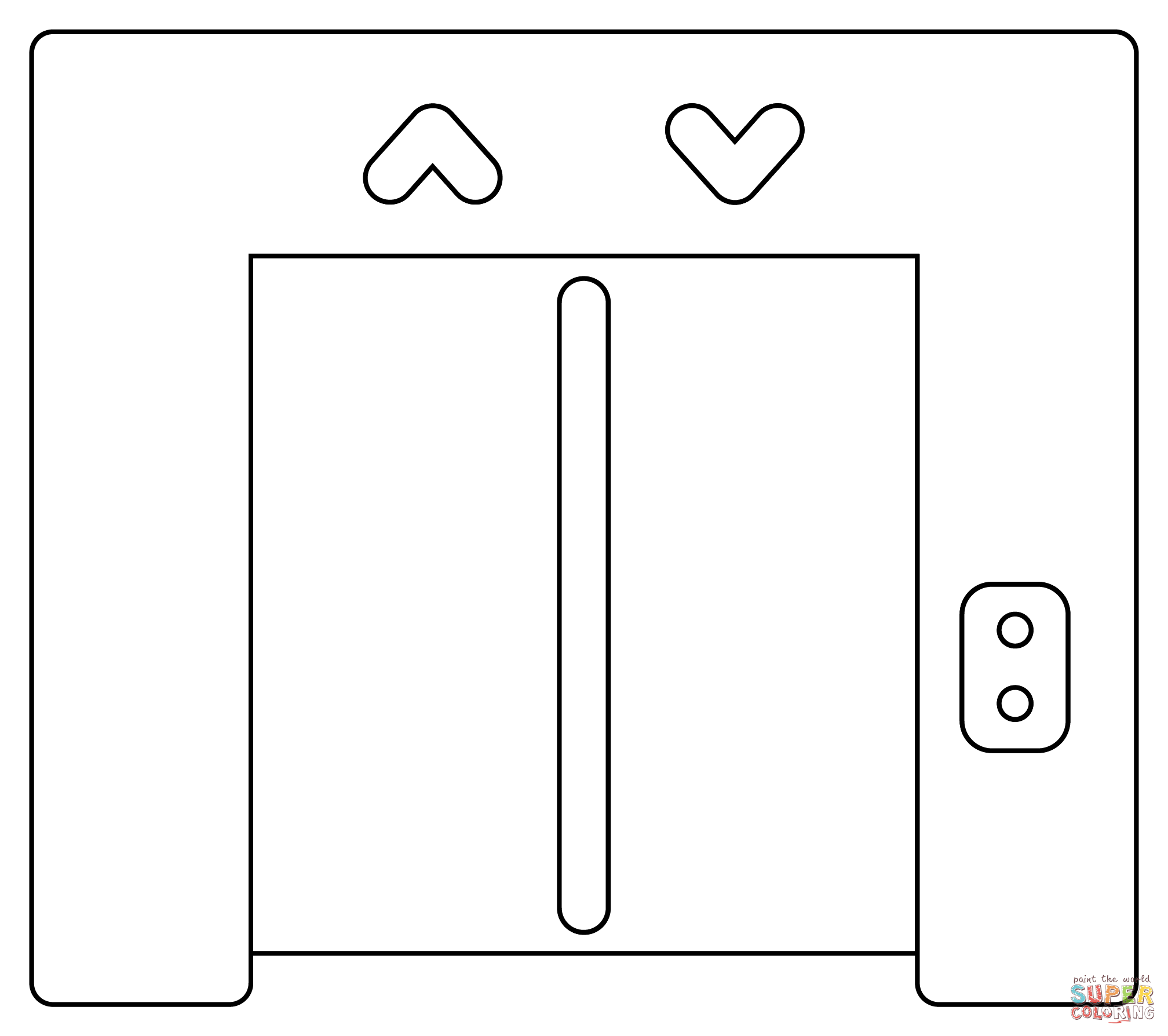 Elevator coloring page free printable coloring pages