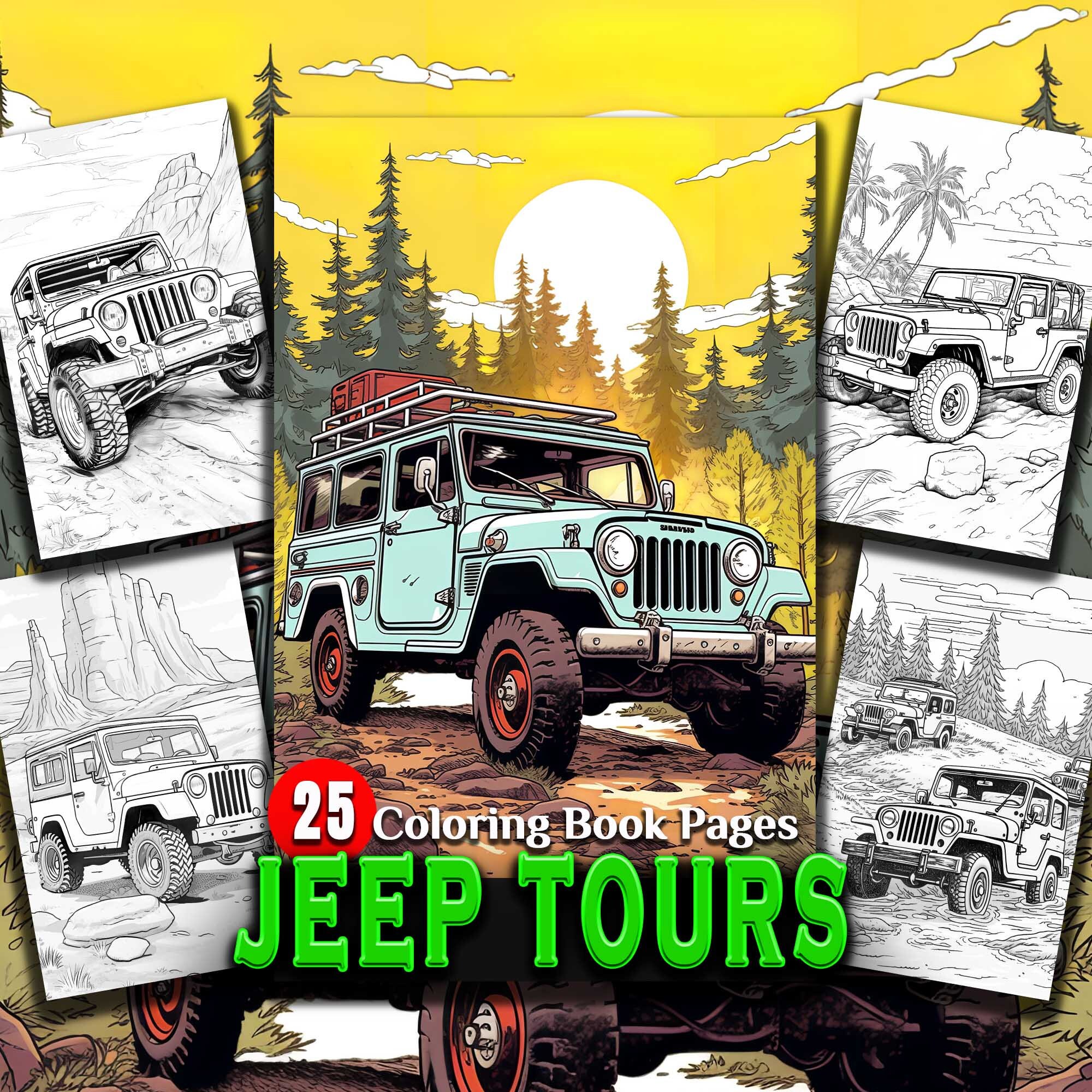 Jeep coloring page