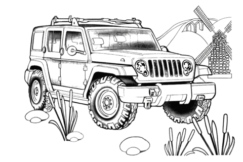 Ausmalbilder jeep monster truck coloring pages cars coloring pages truck coloring pages