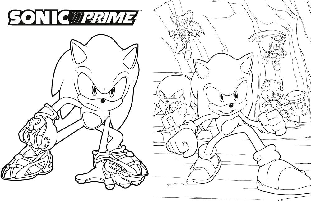 The ultimate sonic prime coloring book sonic the hedgehog spaziante patrick libros