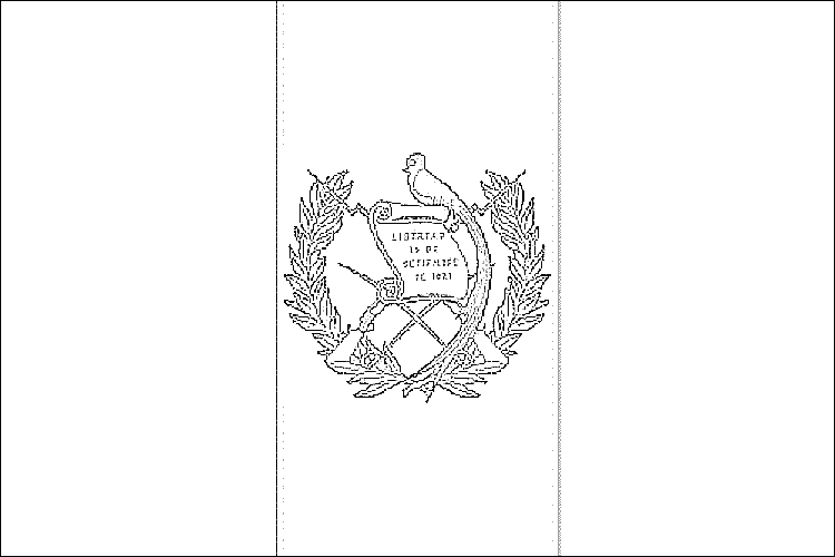 Mapa y bandera de guatemala para dibujar pintar colorear imprimir recortar y pegar