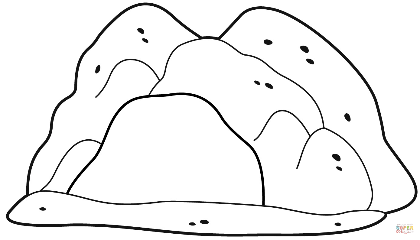 Cave coloring page free printable coloring pages