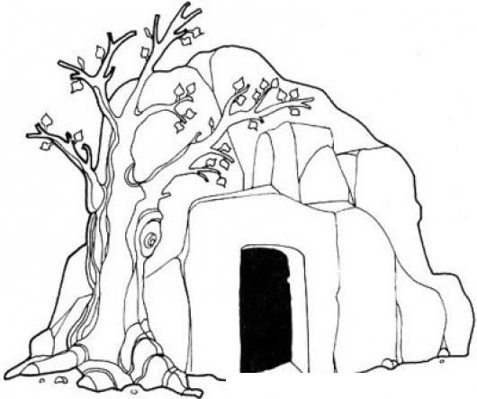 Resultado de imagen para dibujo de una cueva jesus coloring pages bible coloring pages jesus tomb