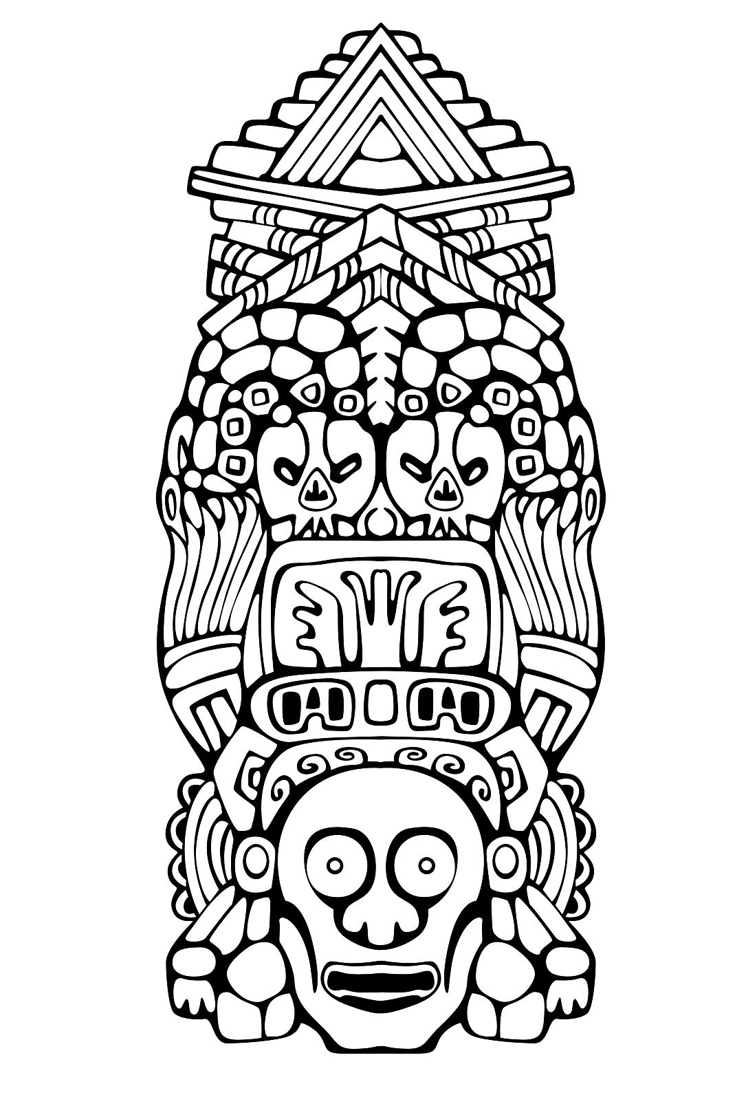 Totem inspiration inca mayan aztec