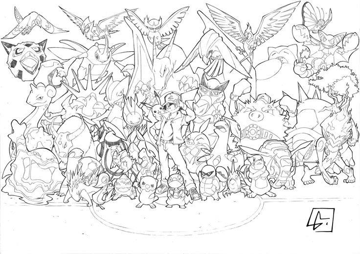 All ash pokemon by marvelmania on deviantart coloriage pokemon dessin pokemon ã imprimer coloriage pokemon ã imprimer