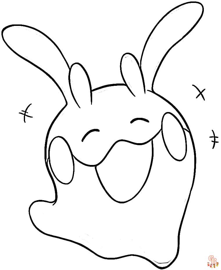 Cute goomy pokemon coloring pages