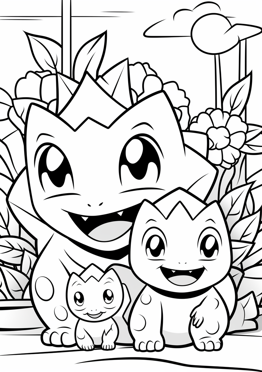 Bulbasaur adventure easy pokemon coloring