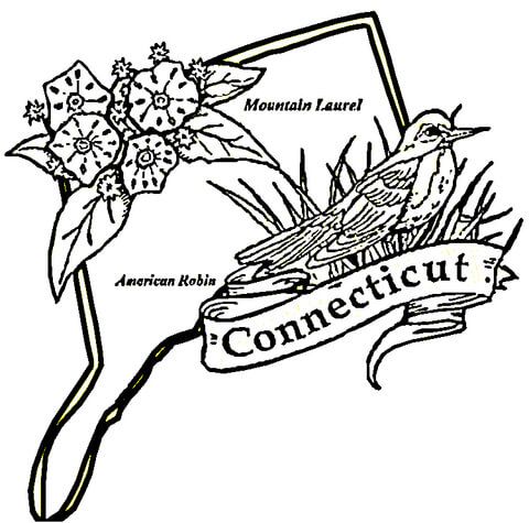 Map of connecticut coloring page coloring pages free printable coloring pages connecticut