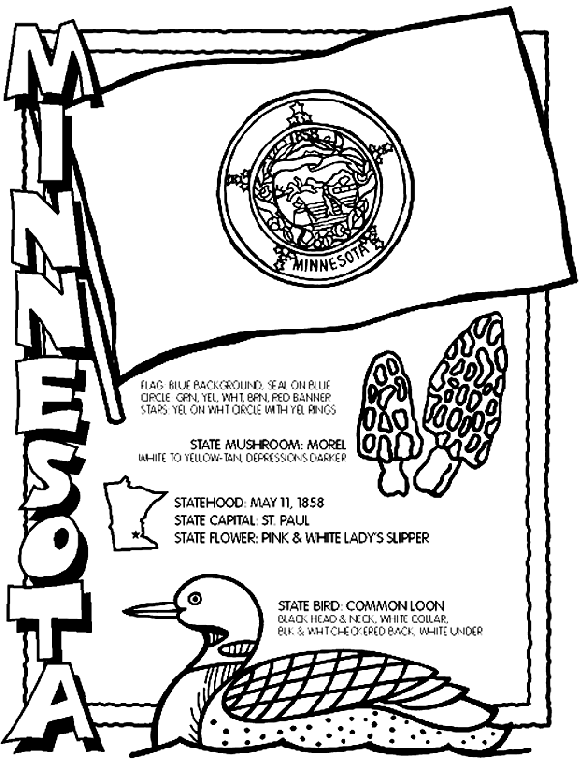 Minnota on crayolacom flag coloring pag free coloring pag coloring pag