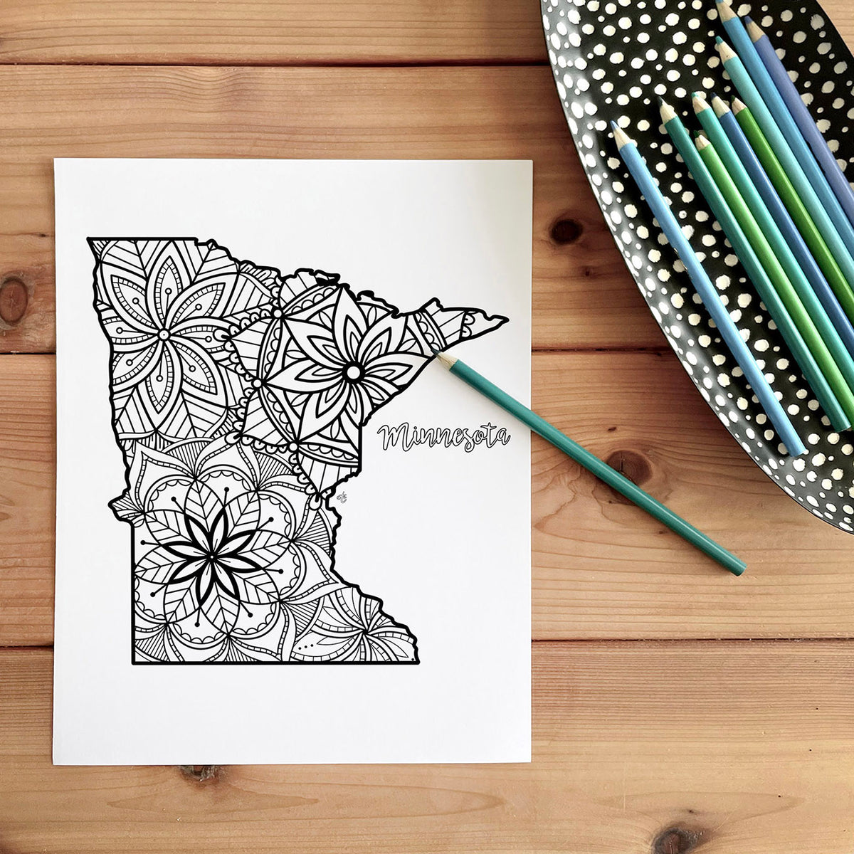 Coloring pages minnesota usa map â ta muchly