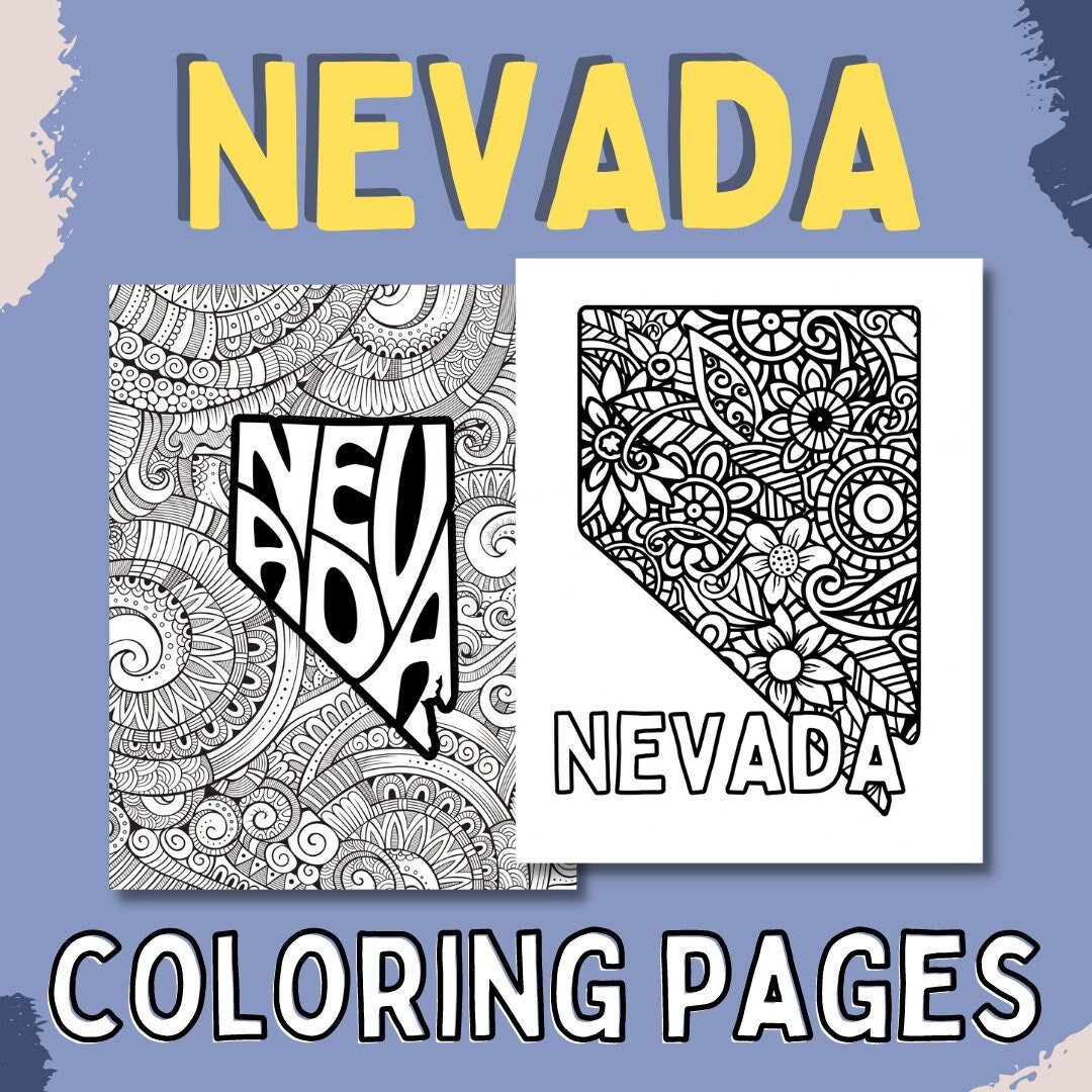 Nevada coloring page