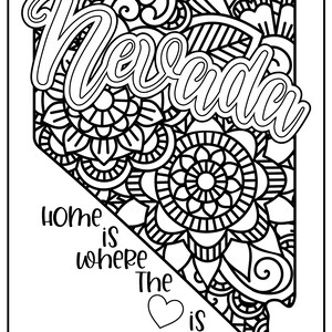 Nevada coloring page