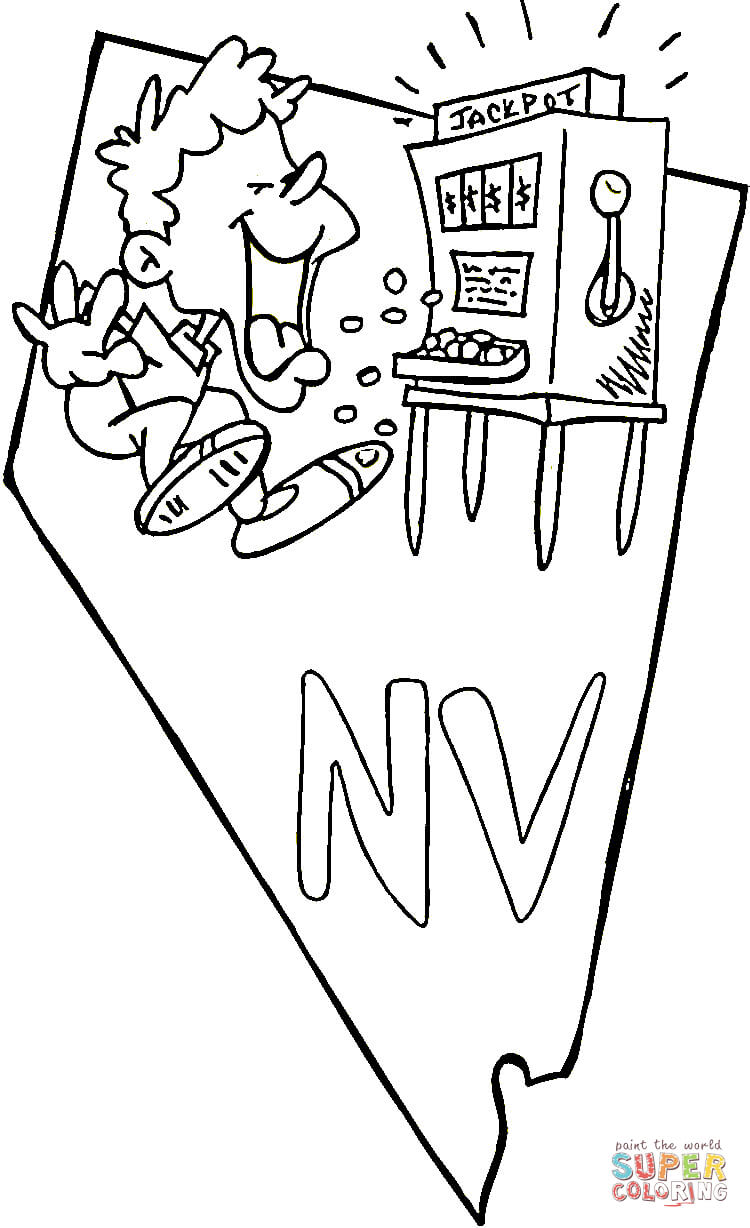 Nevada coloring page free printable coloring pages