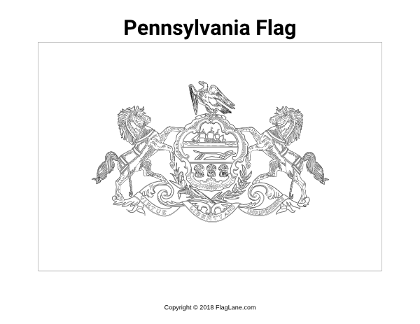 Free printable pennsylvania flag coloring page download it at httpsflaglanecoloring