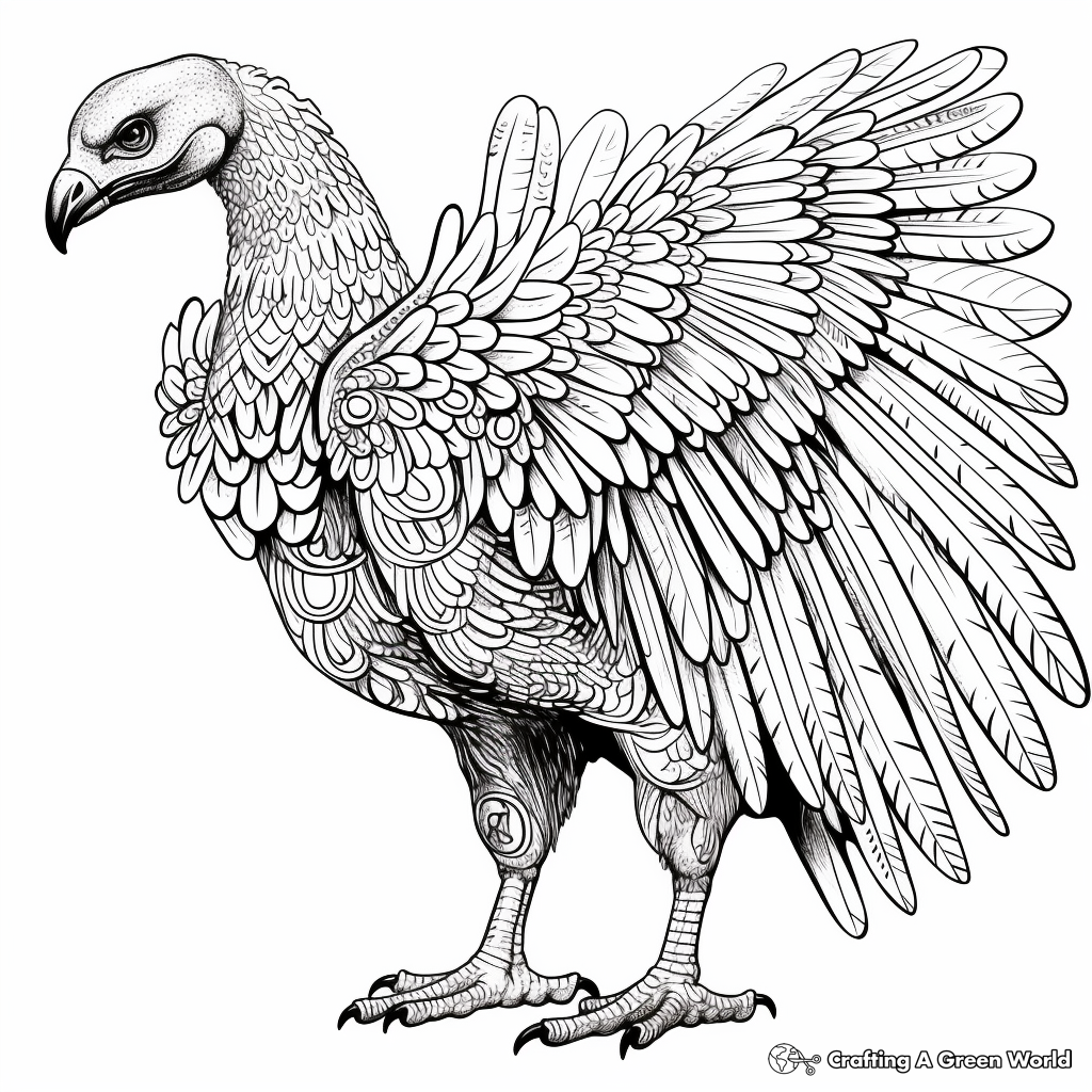 Vulture coloring pages