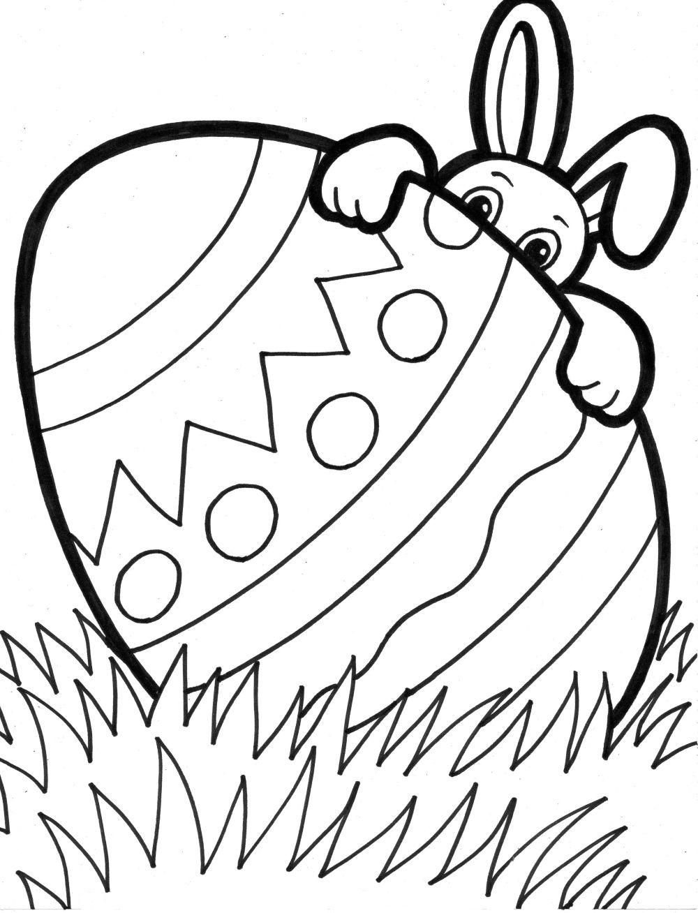 Free easter printable coloring pages for kids