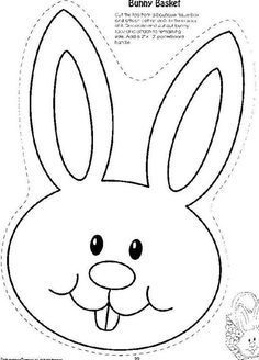 Image result for bunny head with ears coloring page coelhinho da pãscoa molde coelhinho cartão de pãscoa