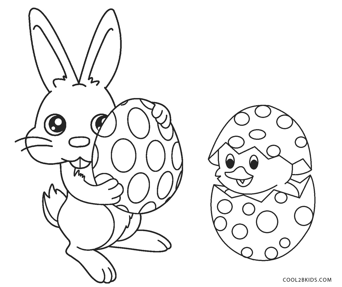 Dibujos de conejito de pascua para colorear