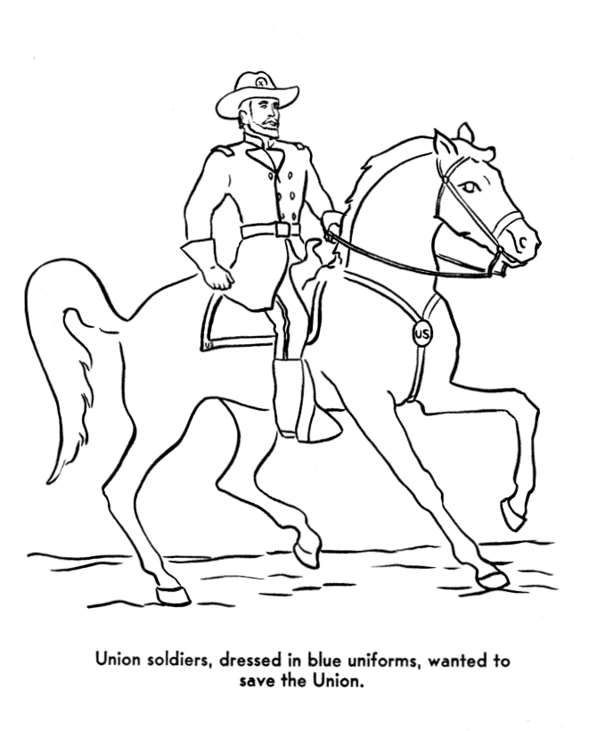 Civil war coloring pages