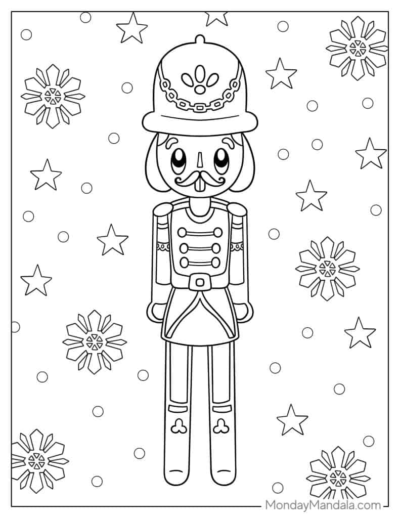 Nutcracker coloring pages free pdf printables