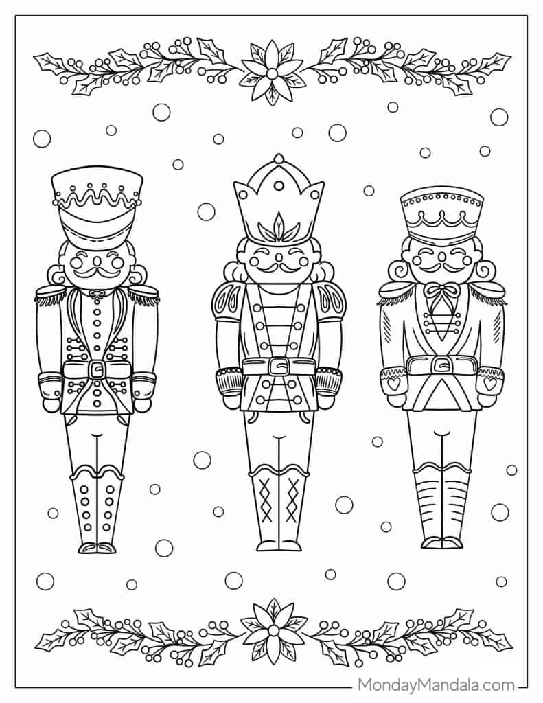 Nutcracker coloring pages free pdf printables