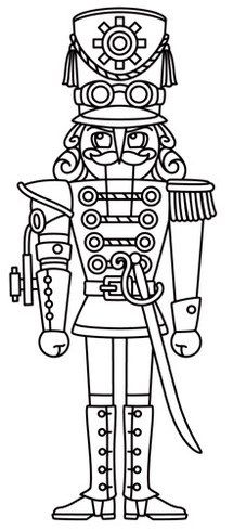 Nutcracker coloring pages to print coloring pages to print coloring pages steampunk christmas