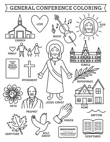 Free general conference printables â latter day baby