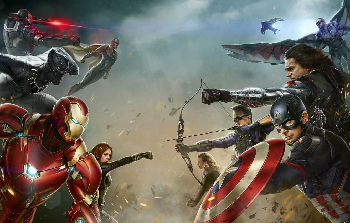 Wallpaper fiction figure art superheroes marvel ic superheroes captain america civil war the first avenger the confrontation images for desktop section ñððñðñ