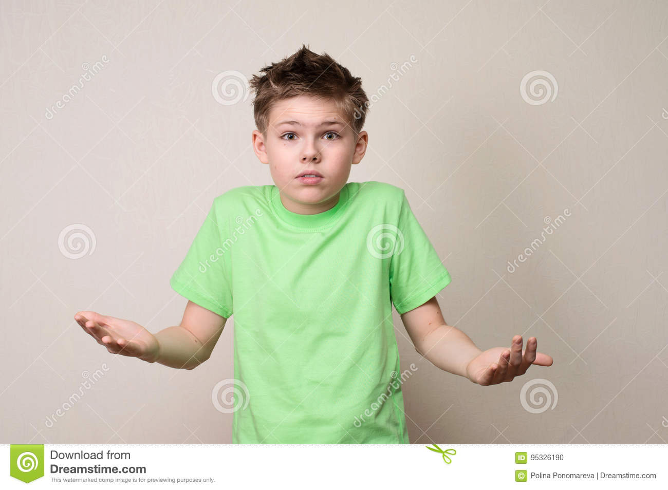 Confused boy stock photos