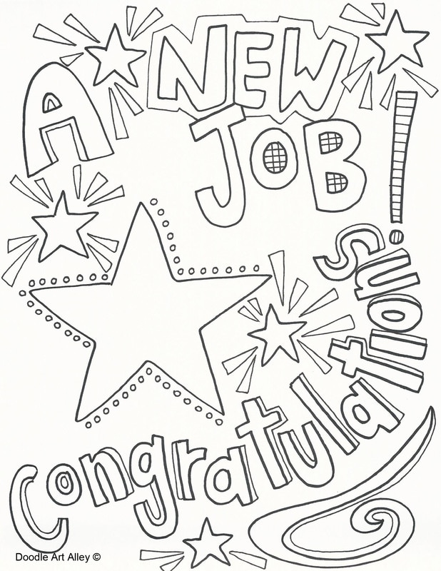 New job coloring pages