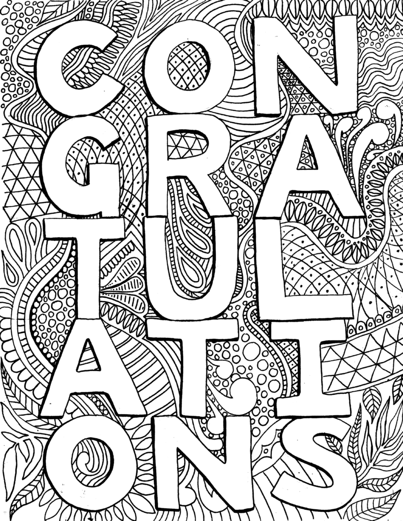 Congratulations free printable quote coloring pages free printables memorial day coloring pages