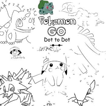 Pokemon dot to dot pokemon connect the dots coloring book printable for kids