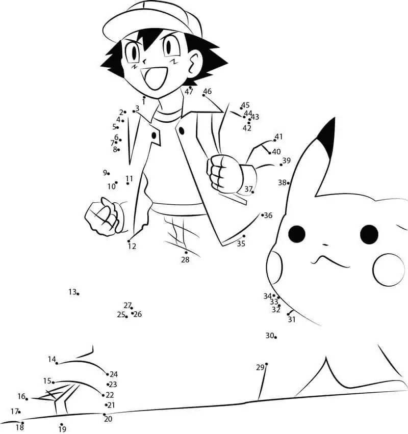 Pokemon dot to dot