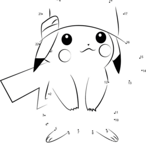 Pikachu coloring pages printable for free download