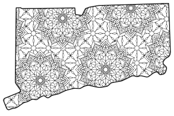 Connecticut â map outline printable state shape stencil pattern â diy projects patterns monograms designs templates