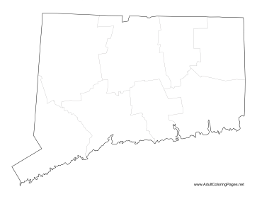 Connecticut coloring page