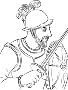 Conquistadors coloring pages free coloring pages