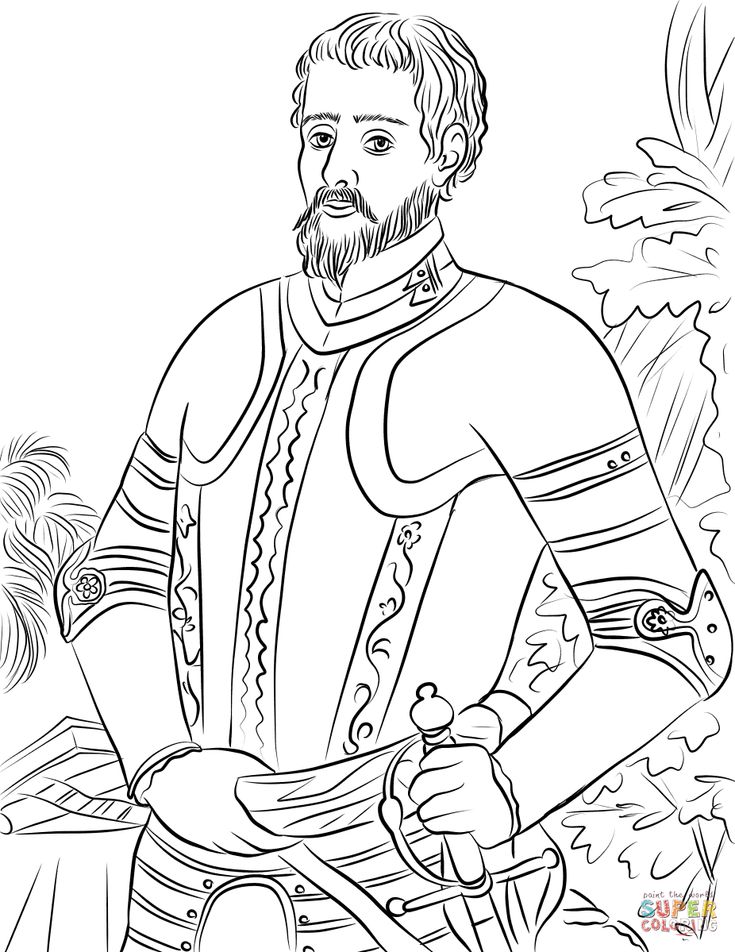 Hernando de soto coloring page free printable coloring pages coloring pages free printable coloring pages printable coloring pages