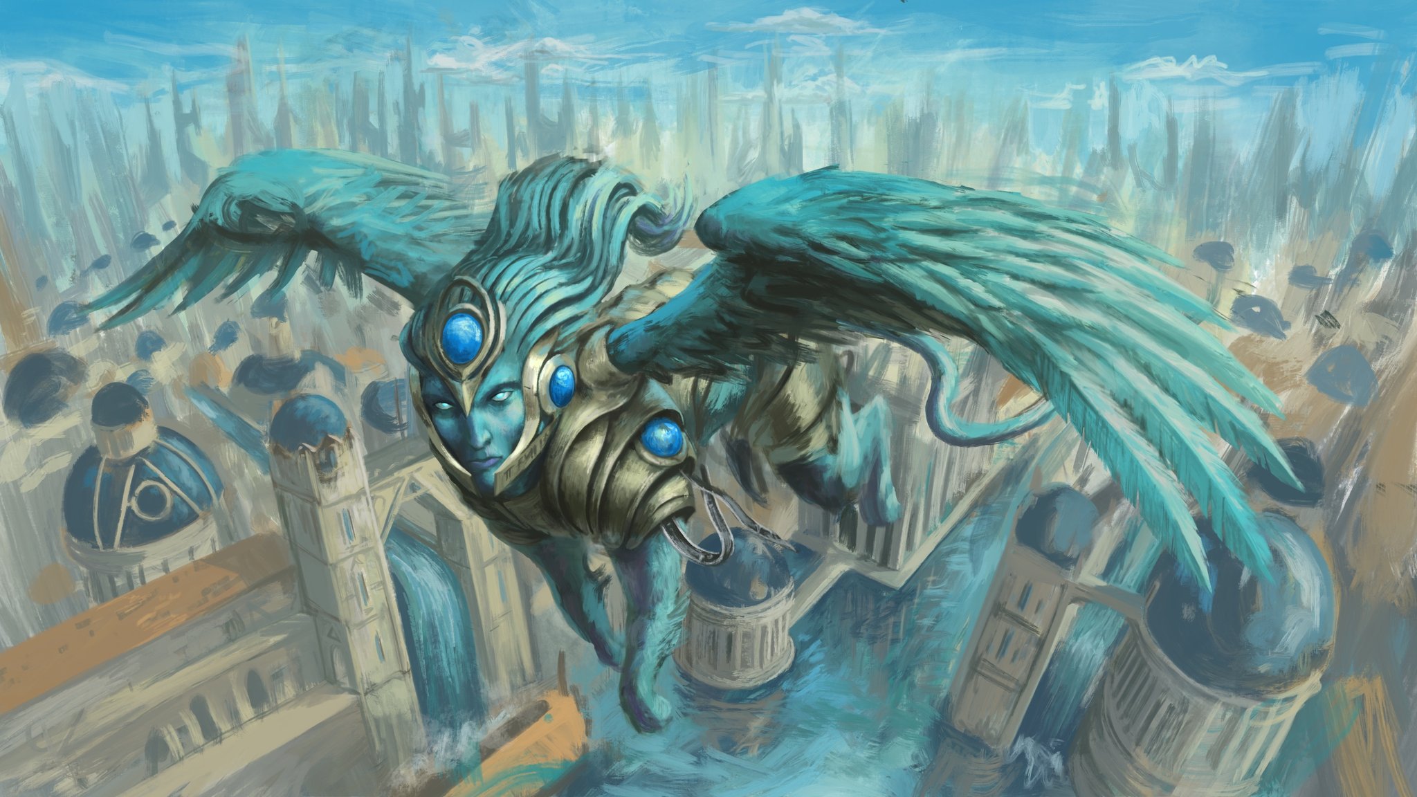 Kevin mckenna on at some point i wanted an azorius deck no idea who the mander would be but i went ahead making a consecrated sphinx for it artcleanse httpstcoozomzytxo