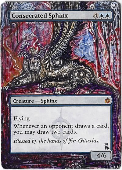 Magic card alteration consecrated sphinx by ondal