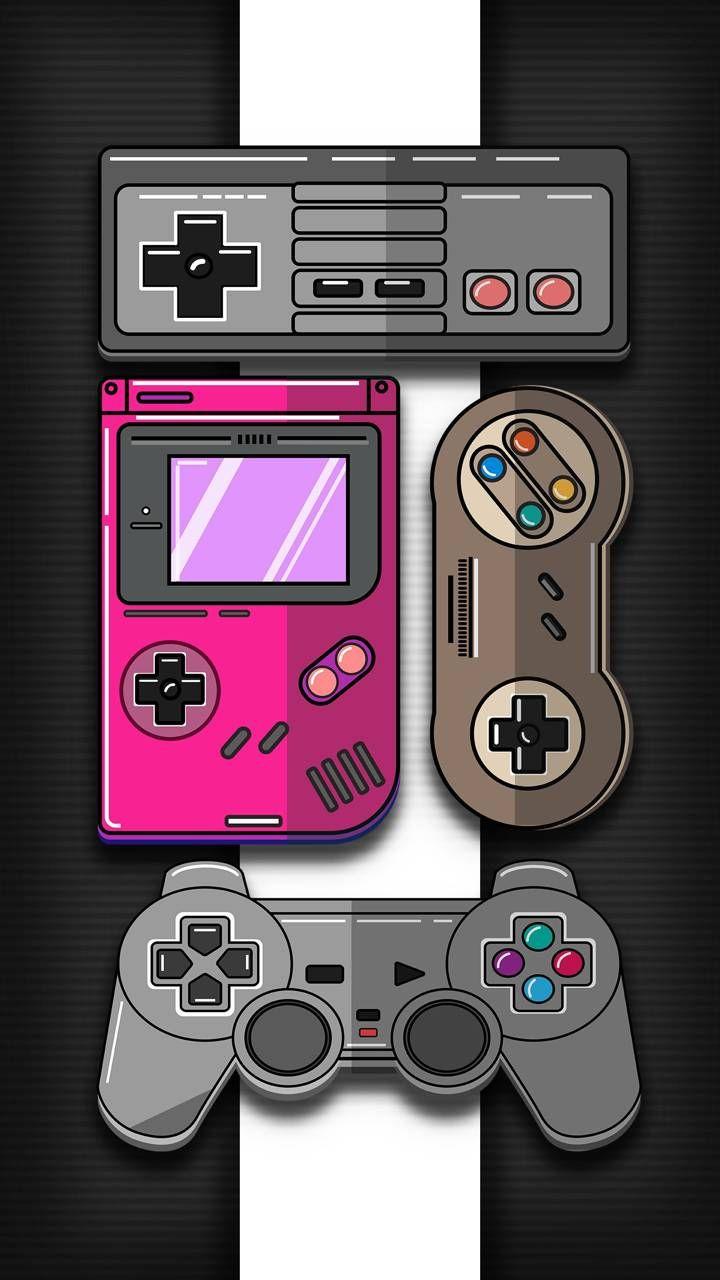 Retro gaming consoles wallpapers