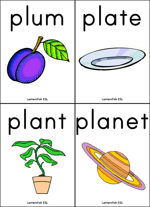 Consonant blends flashcards