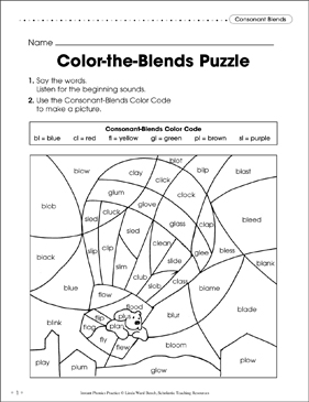 Consonant blends color