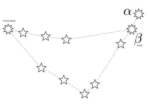 Capricornus constellation coloring page free printable coloring pages