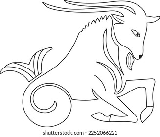 Imãgenes fotos de stock objetos en d y vectores sobre capricorn coloring pages