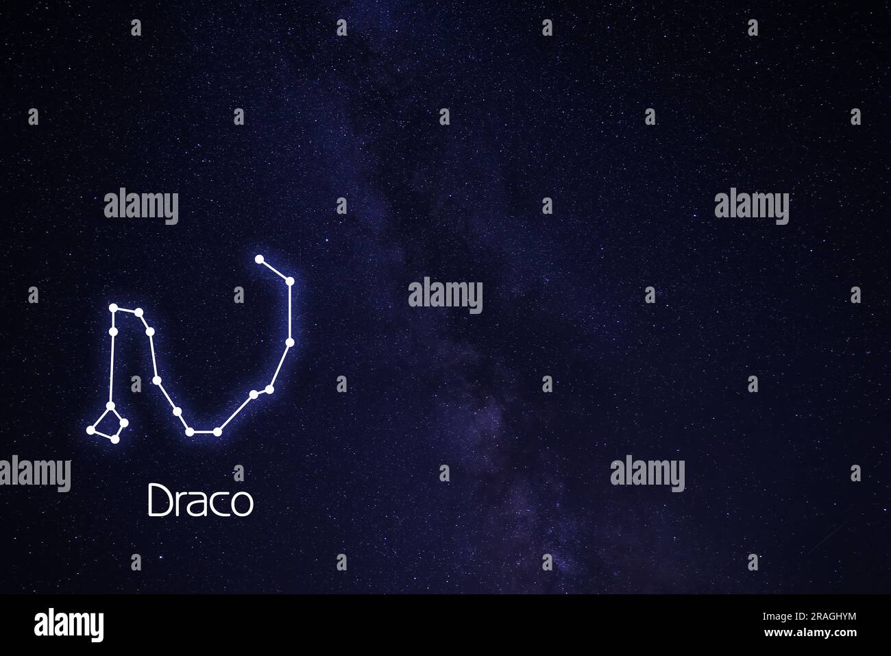 Constellation space astronomy draco hi